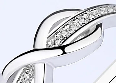 Diamond Sterling Engagement Ring